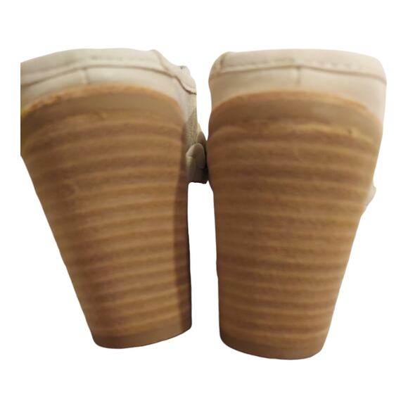 Dolce Vita Surla Ivory Braided Vamp Leather Womens US 7 Mule Festival Boho New - Picture 3 of 16